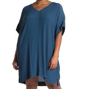 Madewell novel shift dress, blue hematite, size XL